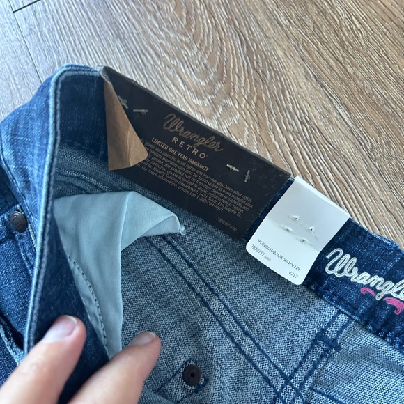 Wrangler Womens Retro Mae Mid Rise Wide Leg Trouser Jeans. 👖 - Picture 6 of 16